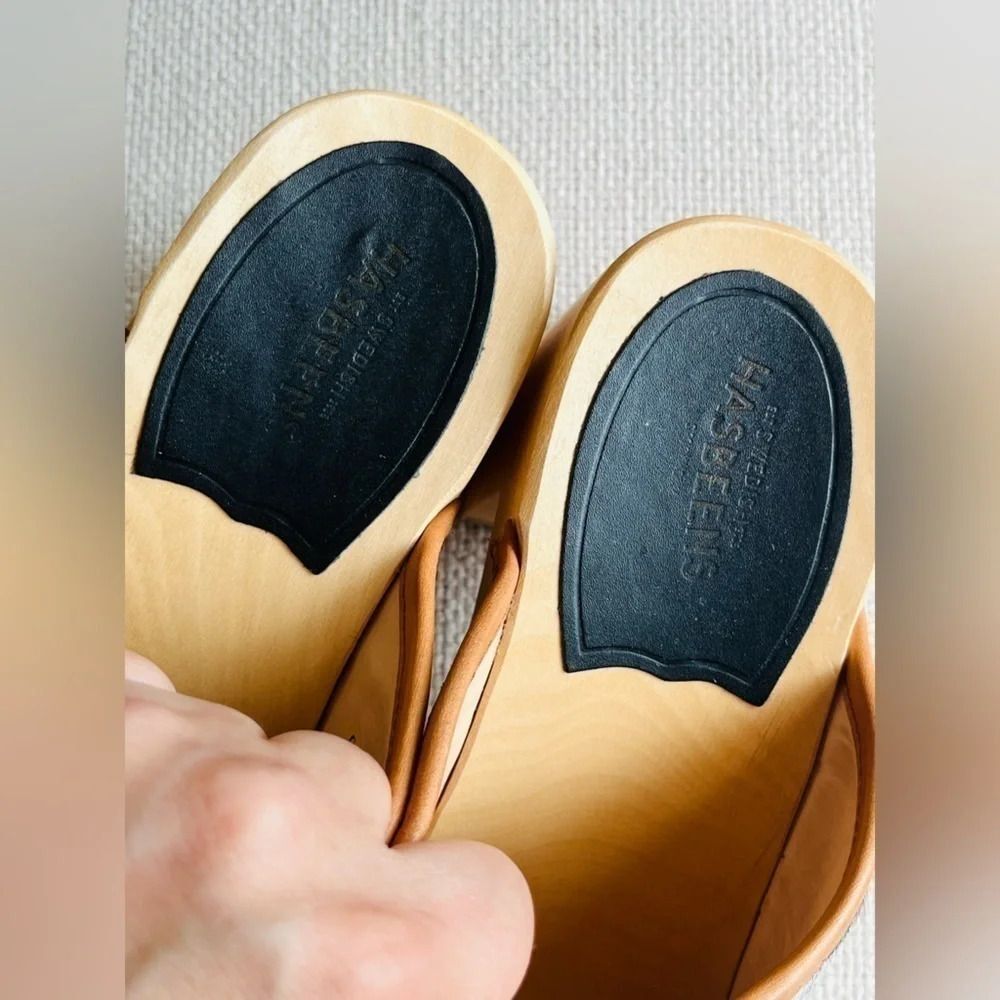Free People Swedish Hasbeens Jungle Mule Clogs Size 8 NWOT $350 - Picture 8 of 10